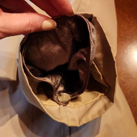 London Fog Vintage Maincoats Insulated Lined Hidden Buttons Trench Coat, 40R Tan - Picture 10 of 10